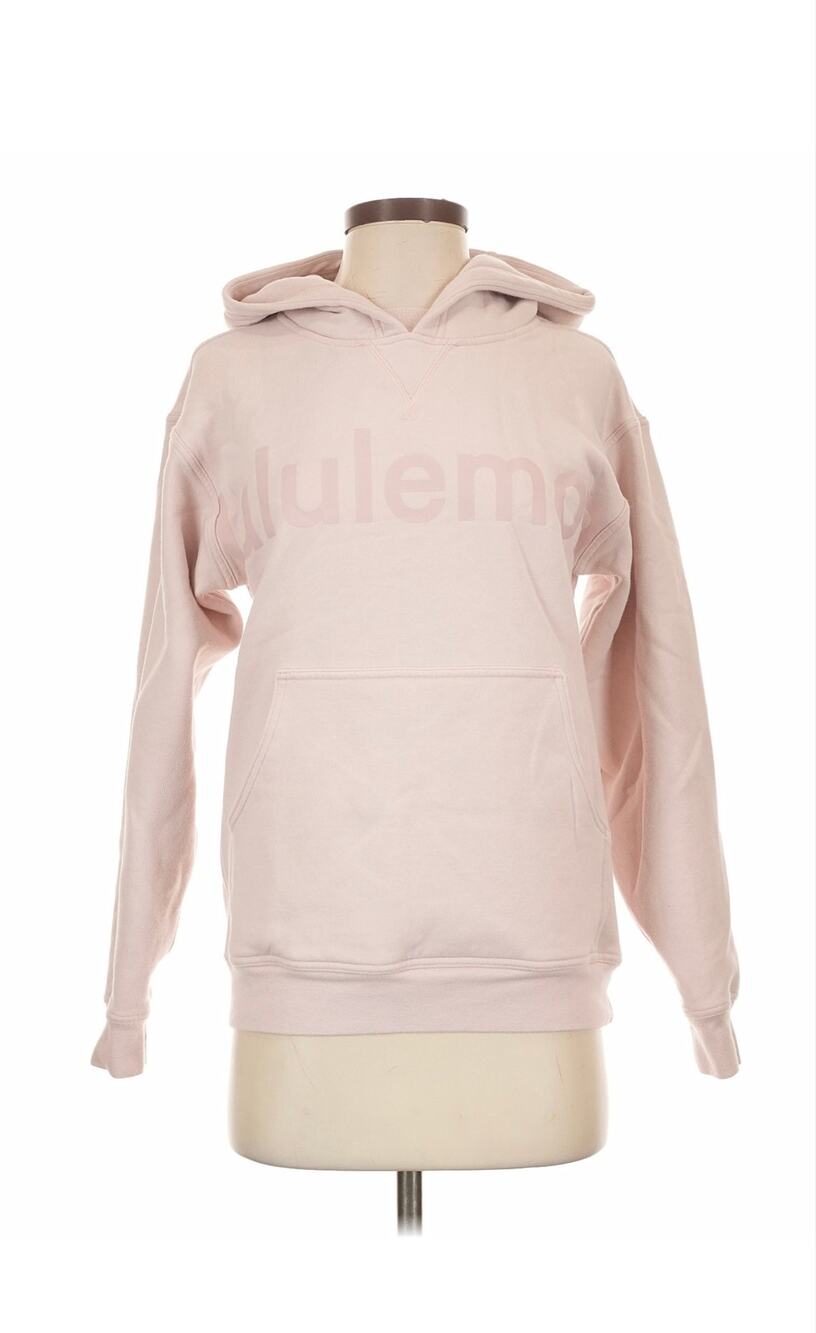 Lululemon All Yours Graphic Hoodie Feather Pink Logo Pullover